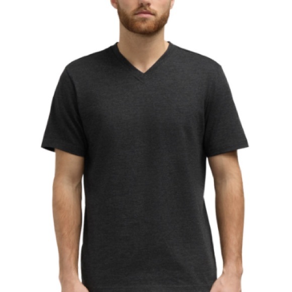 Men's Matix Short Sleeve V-Neck Tee/Charcoal Heather/Size XL - Picture 1 of 5